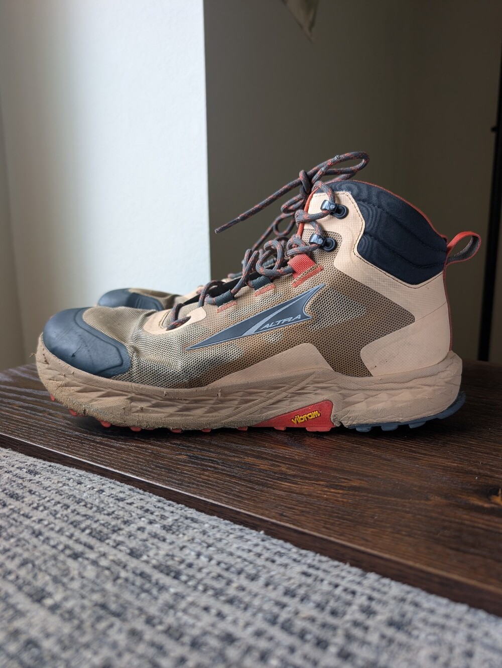 Altra Timp Tmp Hkr Tan Brown Orange Mid High Hiking Outdoor Shoes Boots
